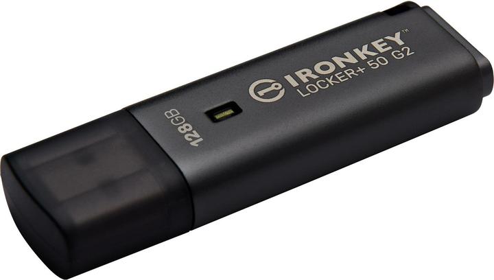 Produktbild Kingston IronKey Locker+ 50 G2/128GB/USB 3.2 Gen 1 (5Gb/s)/USB-A/Černá (128 GB, USB-A)