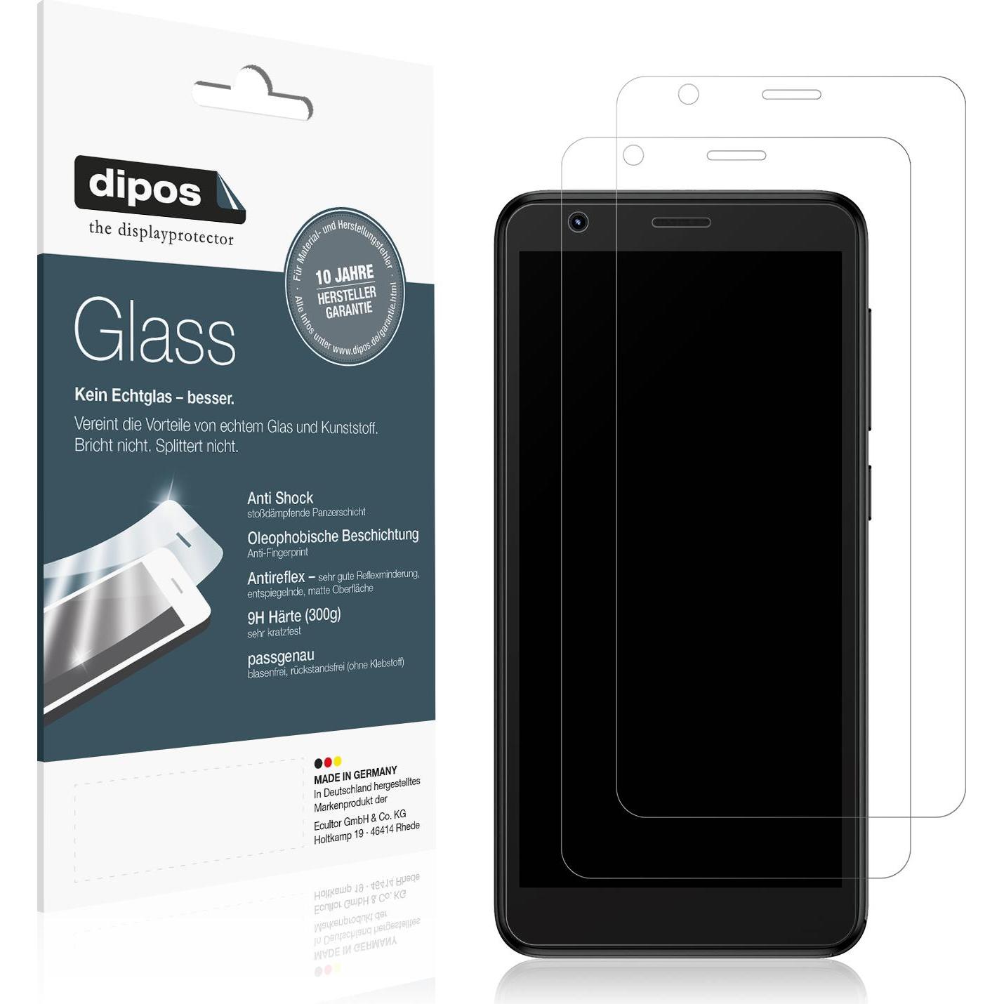 Dipos Displayschutz Anti-Shock (1 Stück, ZTE Blade A31), Smartphone Schutzfolie, Transparent
