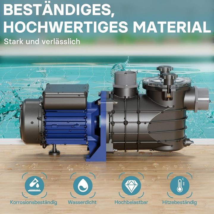 Produktbild Wiltec Schwimmbadpumpe (Durchlaufpumpe)