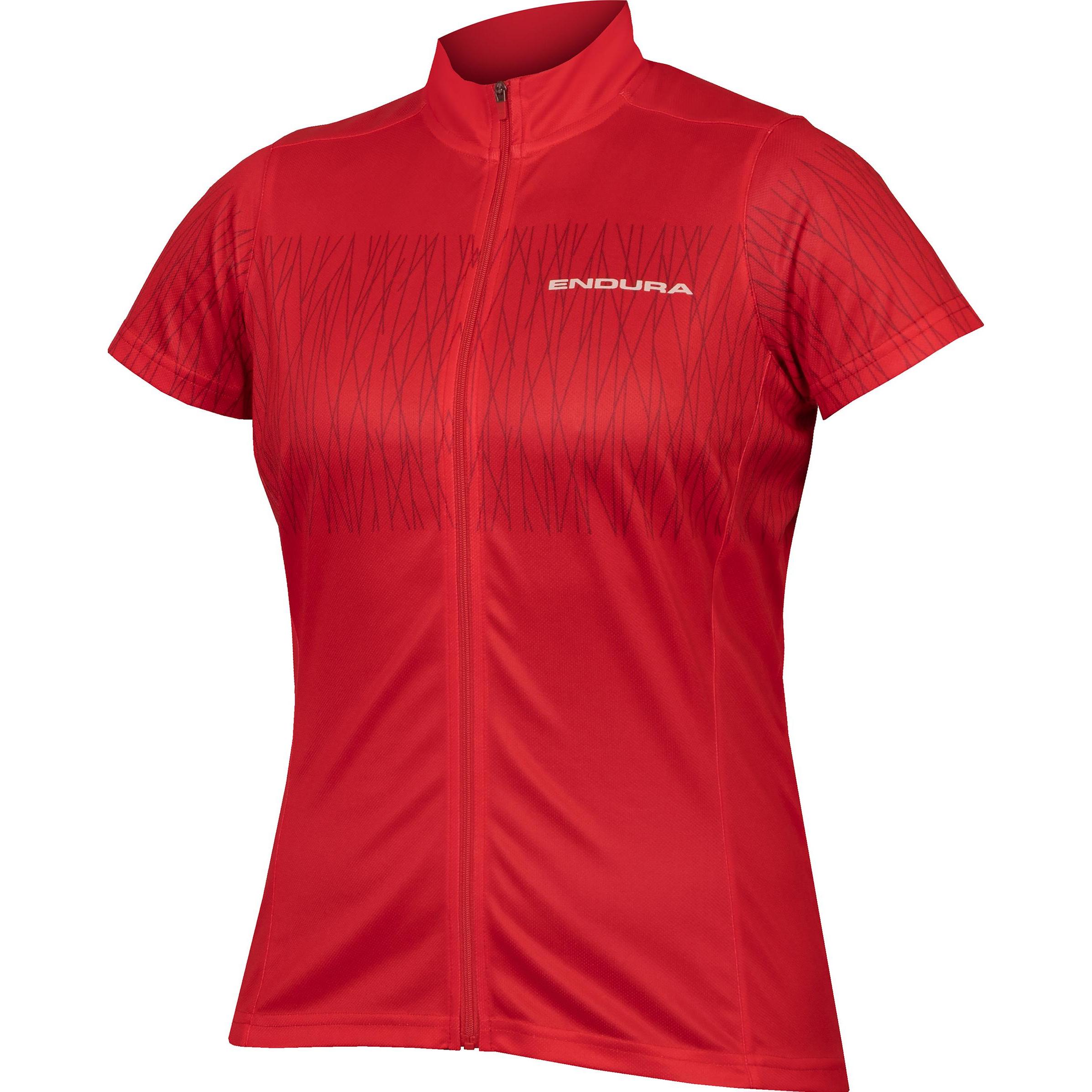 Endura, Damen, Velotrikot, Damen Hummvee Ray Trikot (kurzarm) (M), Rot, M