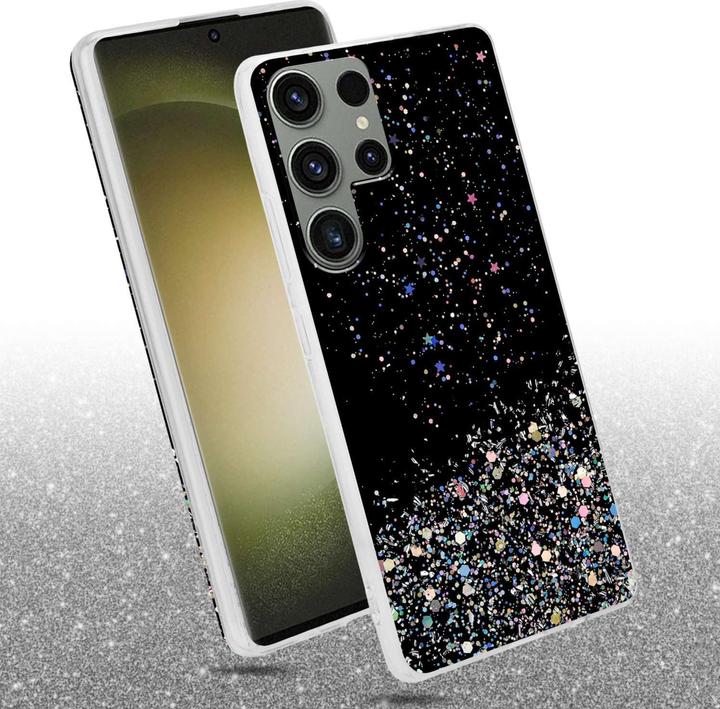 Actual product image Cadorabo Bumper Case for Samsung Galaxy S23 ULTRA TPU funkelnder Glitter (Samsung Galaxy S23 Ultra)