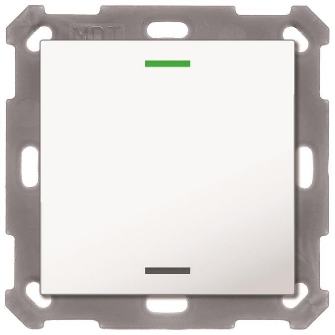 MDT BE-TAL5501.01 Taster Light 55 1fach, Taster + Schalter, Weiss