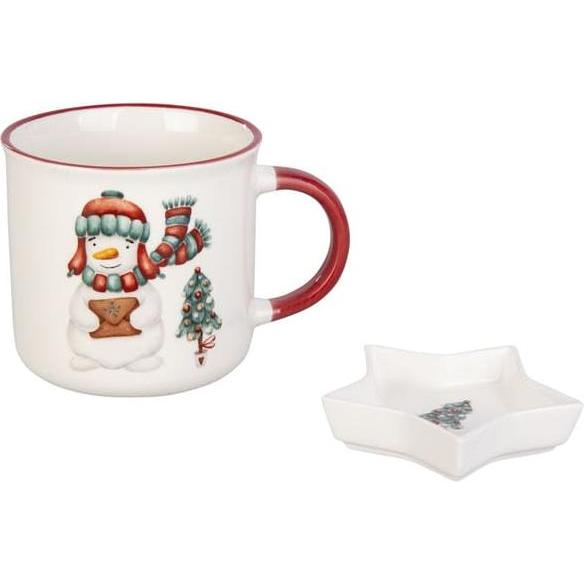 Nenurodyta, Tasse, Geschenkset - Tasse mit Sternschale - 1 Set (300 ml, 1 x)