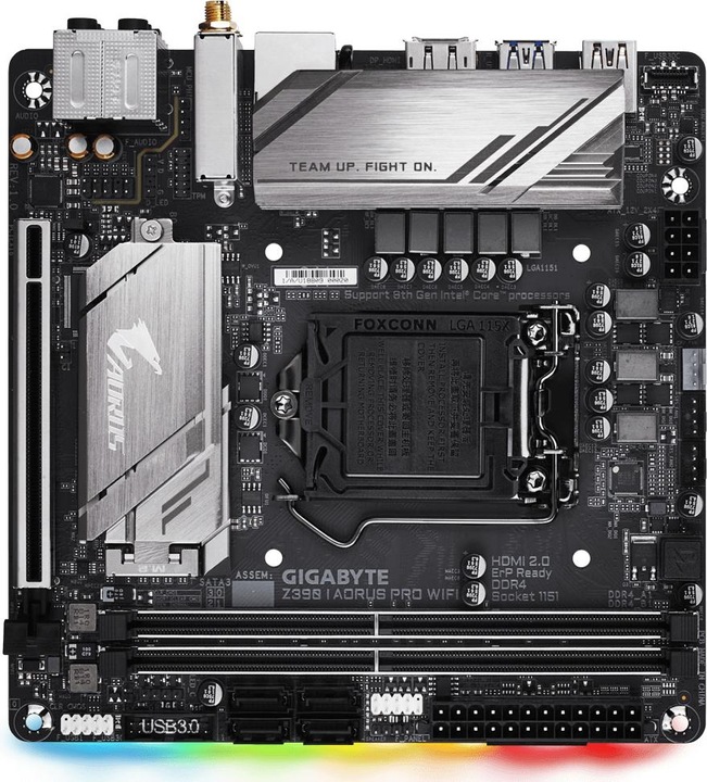 Produktbild Gigabyte Z390 I Aorus Pro WiFi (LGA 1151, Intel Z390, Mini-ITX)