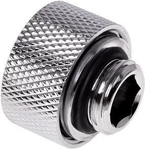 Actual product image Alphacool HT 13mm HardTube screw-on grommet G1/4 for Plexi brass tubes - knurled - chrome