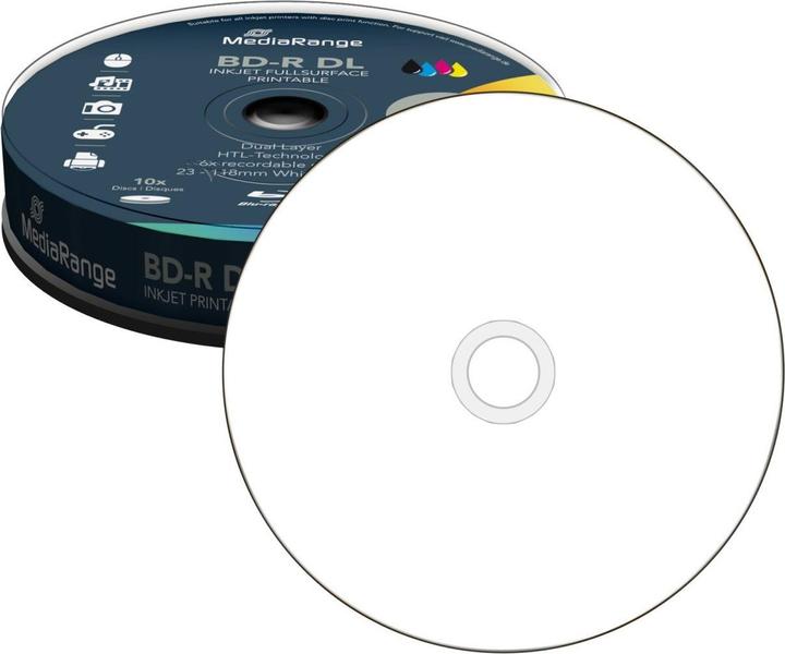 Produktbild MediaRange MediaRang BD-R 6x Dual Layer 50GB 10-Pck. (10 x)