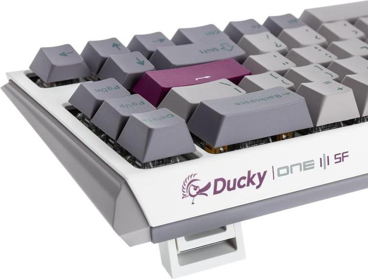 Produktbild Ducky One 3 Mist Grey SF Gaming Tastatur, RGB LED - MX-Blue (US) (US, Kabelgebunden)