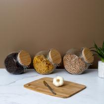 Produktbild Cook Concept Vorratsglas rund Holzdeckel 1.7l (1.70 l)