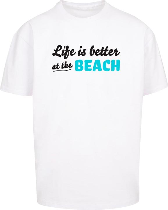 Produktbild Merchcode Summer - Life is better at the beach Heavy Oversize Tee - 116333 (L)