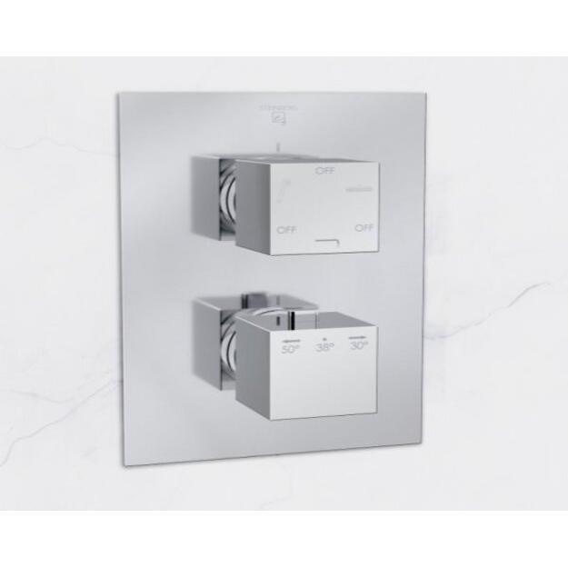 Thumbnail - Steinberg, Badarmatur, Serie 160 Dusch-/Wannenarmatur, Fertigmontageset, Unterputz, drei Verbraucher, 16041233