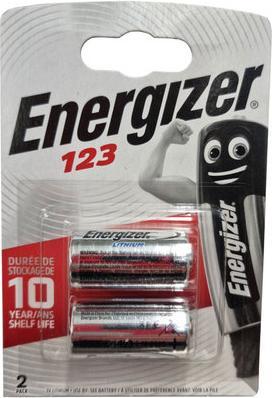 Actual product image Energizer 123 Lithium Photo (2 pcs., CR123A, 1500 mAh)
