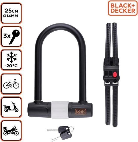 yuckeymc ブラック　Ｌサイズ2点 Amazon.com: USHAKE Bicycles U Lock, Heavy Duty Bike Scooter