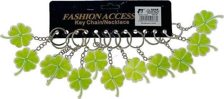 Actual product image Adar Kleeblatt-Schlüsselanhänger aus Kunststoff (12 Stück)