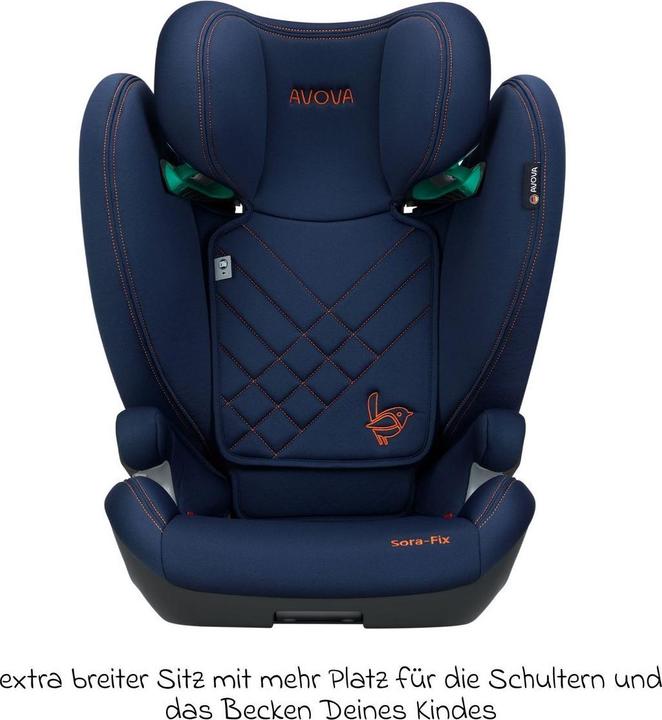 Produktbild Avova Sora-Fix ab 100 cm - 150 cm / 4-12 Jahre (Kindersitzerhöhung, ECE R129/i-Size Norm)