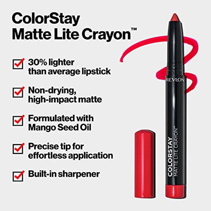 Produktbild Revlon ColorStay Matte Lite Crayon No 004 (004 Take Flight)