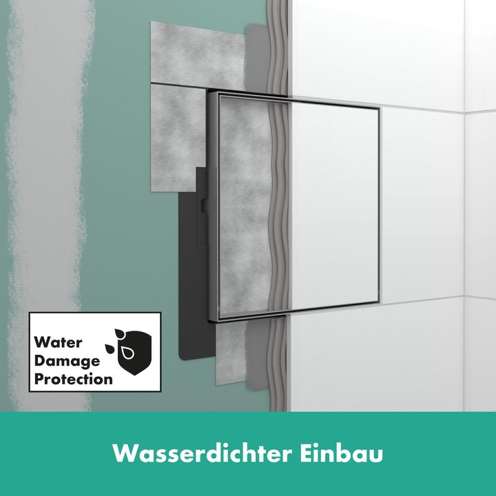 Produktbild hansgrohe XtraStoris Rock Abfalleimer, Einbau, befliesbare Tür, 390x140x390mm, 6 Liter Inhalt, 5609 (6 l)