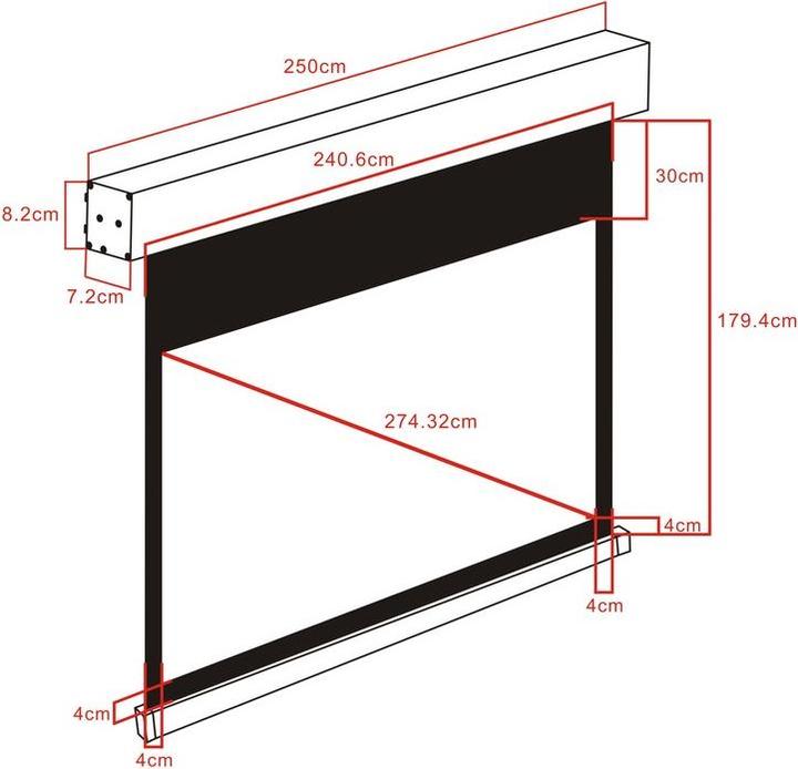 Produktbild Multibrackets M Motorized Projection Screen 232,6x145,4 (108", 16:10)