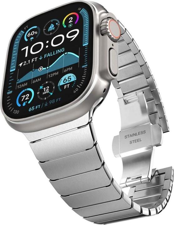 Produktbild Tech-Protect LinkBand Bracelet for Apple Watch 44 / 45 / 46 / 49 mm - Silver (Edelstahl)