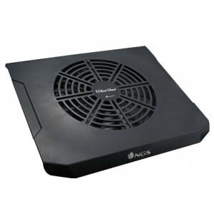 NGS Support ventilé compatible WheelStand (Noir), Notebook Ständer, Schwarz