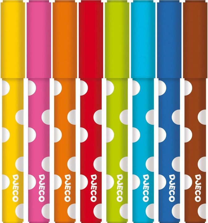 Image du produit Djeco Crayons-feutres pour les petits (Multicolore, 8 x)
