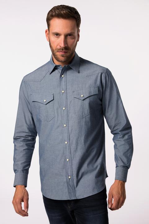 Produktbild JP1880 Hemd, Langarm, Cowboy, Kentkragen, Modern Fit (7XL)