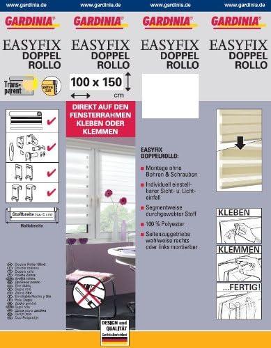Produktbild Gardinia Easyfix Doppelrollo (100 x 150 cm)