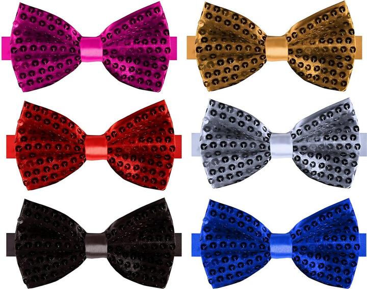 Thetru Pailletten Fliege in verschiedenen Farben