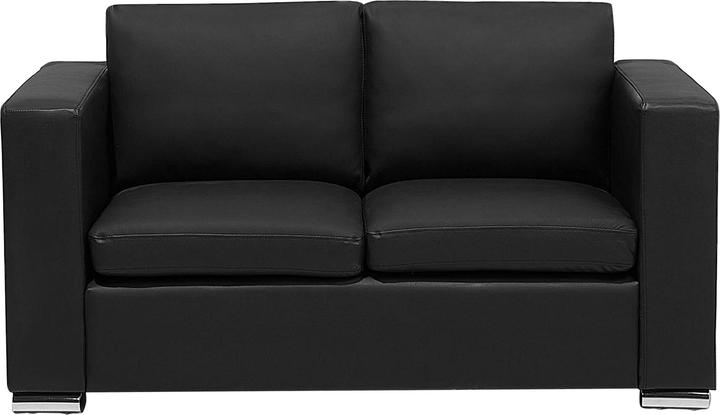 Produktbild Beliani 2-Sitzer Sofa Leder schwarz HELSINKI (2-Sitzer)