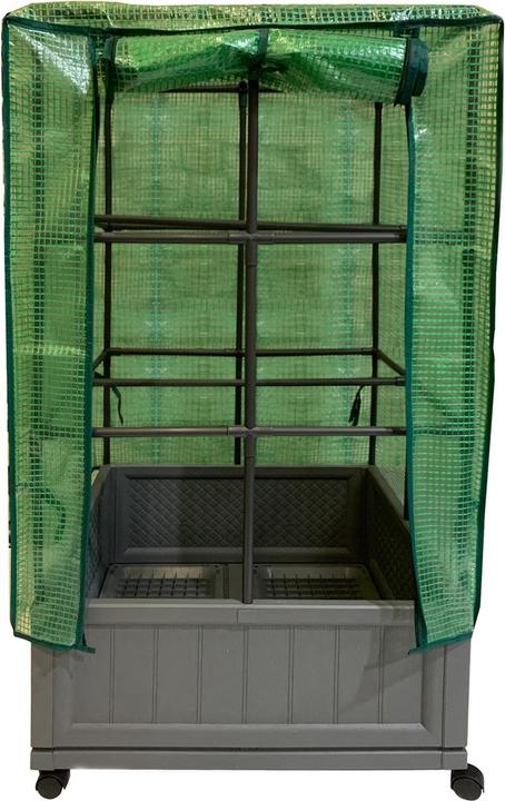 Actual product image HTI-Living Pflanzkübel mit Rankgitter und Folienabdeckung Nessa 60x60 cm