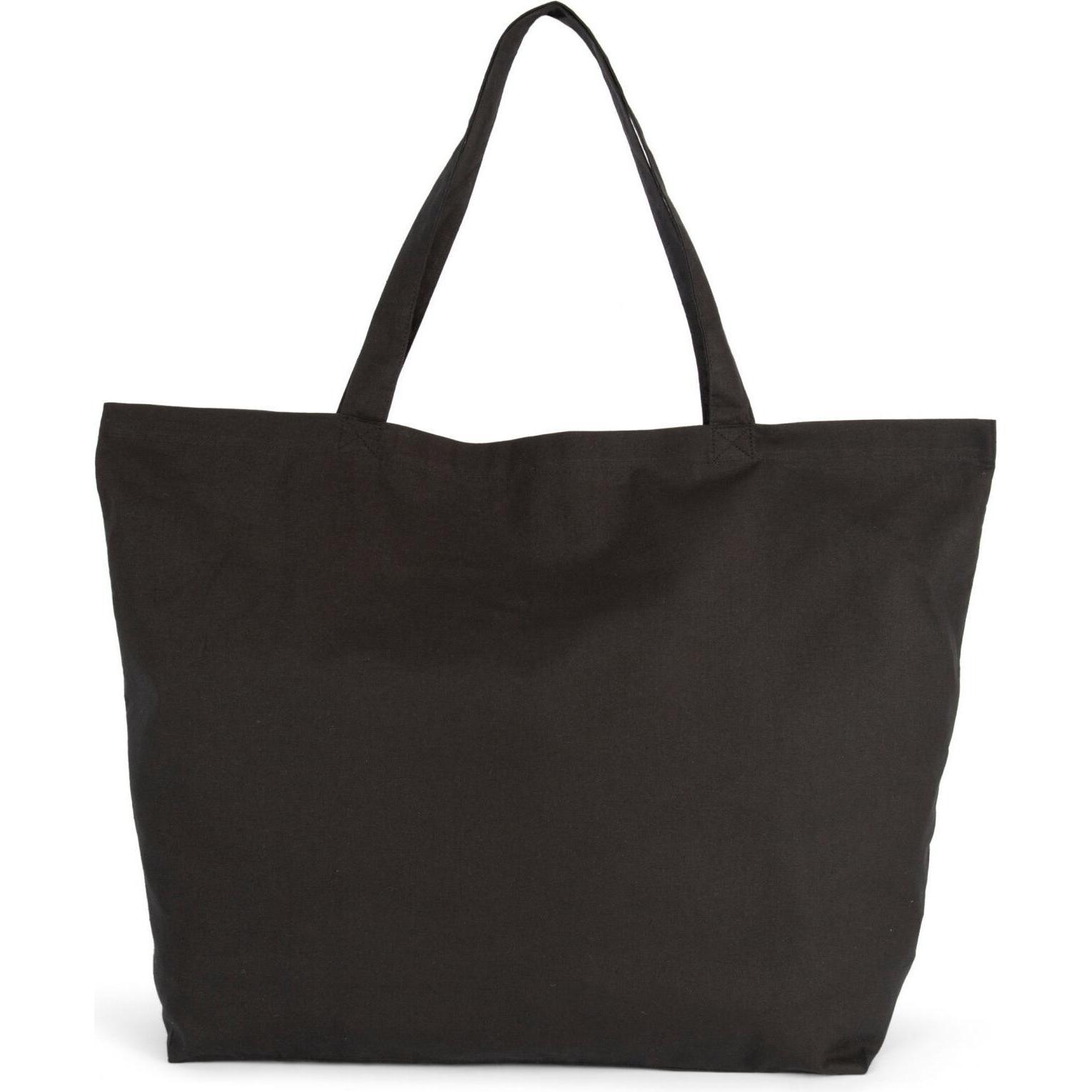 Kimood, Tasche, Tote bag extra breite Baumwolle, Schwarz