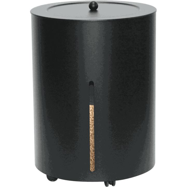 Image du produit Lienbacher Boîte à pellets ronde, noire (Ø 38 x 54 cm)