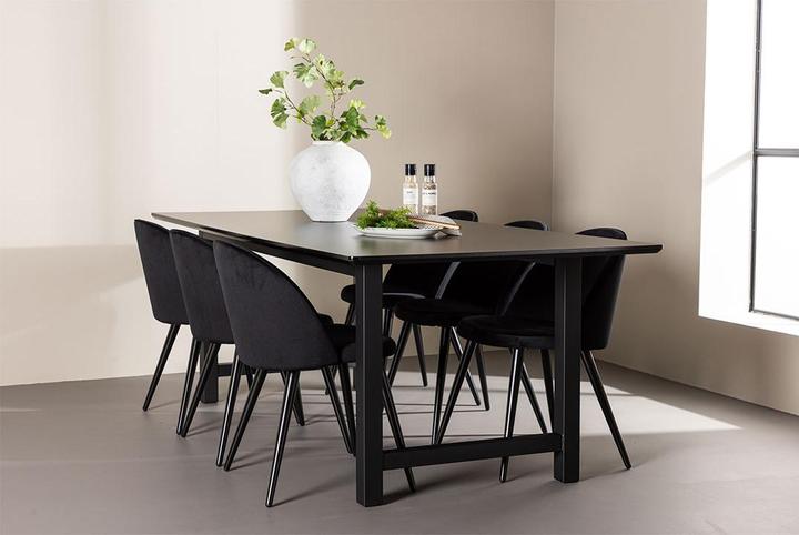 Produktbild Ebuy24 Essgruppe Oslo schwarz (MDF)