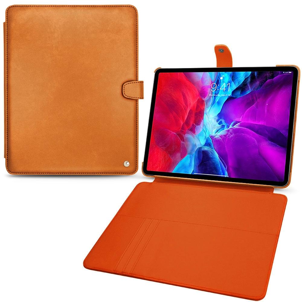 Noreve Lederschutzhülle Wallet (iPad Pro 12.9 2020 (4. Gen)), Tablet Hülle, Orange
