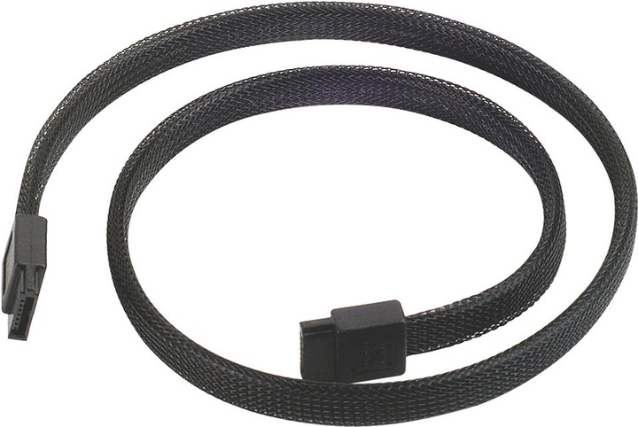 Actual product image Silverstone SATA III cable 50cm - sleeved