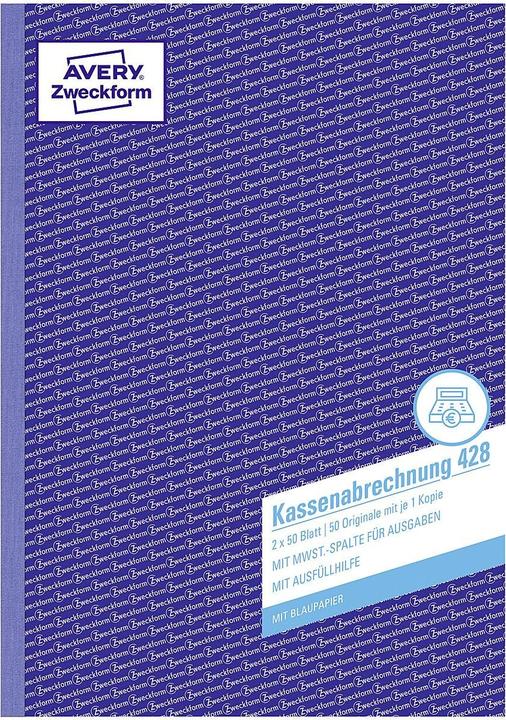 Actual product image Avery Cash settlement 428 (100x)