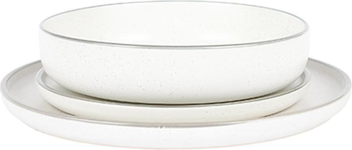 Produktbild Axentia Tafelservice, 12-teilig, weiss/grau (12 Stk.)