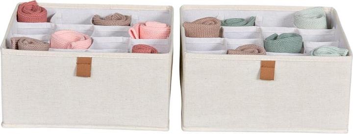 Produktbild Love it Store it Premium Kleiderschrank Organizer 2er Set mit 16 Fächern (30 x 30 x 15 cm, 13.50 l)