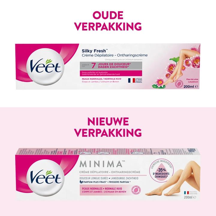 Actual product image Veet Minima Hair Removal Cream 200ml (1x, 200 ml)