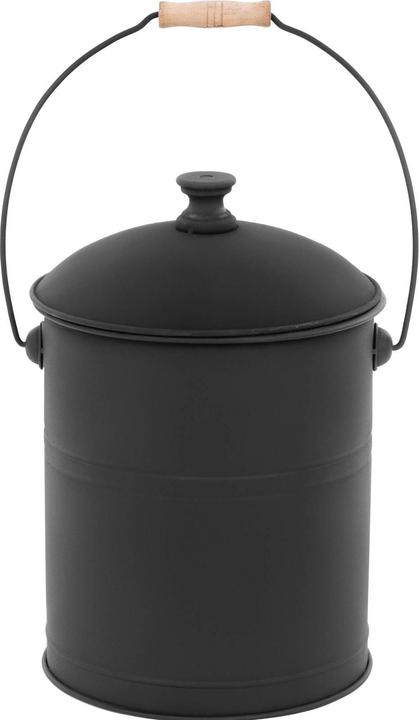 Produktbild Hillvert Feuerfester Ascheeimer mit Deckel Aschekübel Metalleimer Stahl (beschichtet) 14L (14 l)
