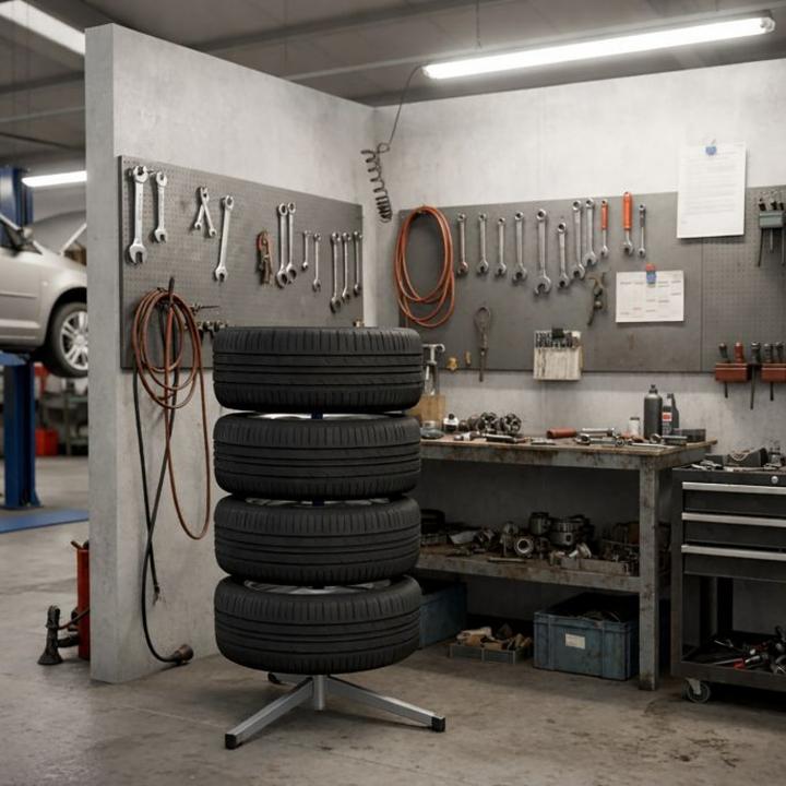 Actual product image Relaxdays tyrerack