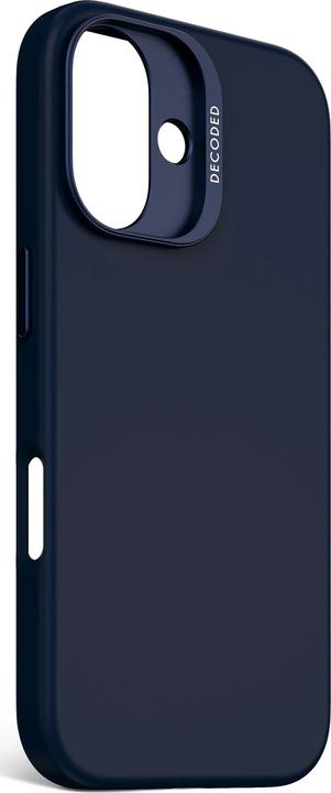 Actual product image Decoded AntiMicrobial Silicone Backcover Case with MagSafe for iPhone 16 - Navy Blue (Apple iPhone 16)