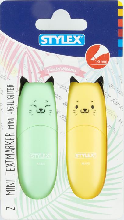 Image du produit Magni Stylex Mini-Textmarker, 2 Stk, Katzendesign 31474 (2x)