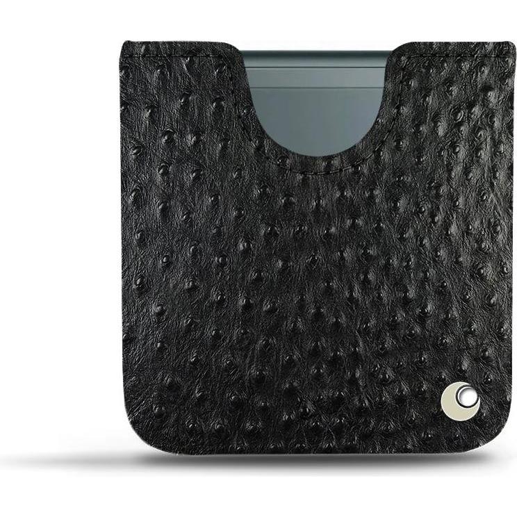 Noreve Lederschutzhülle Samsung Galaxy Z Flip3 (Samsung Galaxy Z Flip3), Smartphone Hülle, Schwarz