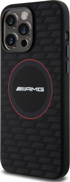 Immagine prodotto Mercedes AMG AMHMP15X23SMRK Custodia rigida per iPhone 15 Pro Max 6,7" in silicone con motivo al carbonio (Apple iPhone 15 Pro Max)
