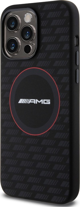 Produktbild Mercedes AMG AMHMP15X23SMRK iPhone 15 Pro Max 6.7" czarny/black hardcase Silicone Carbon Pattern MagSafe (Apple iPhone 15 Pro Max)