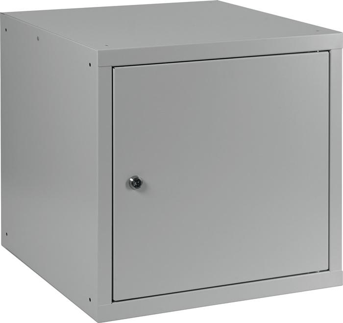 Actual product image HP Autozubehör Locker cabinet light grey,RAL 7035/light grey,RAL 7035 H450xW450xD450mm (45 cm, 45 cm)