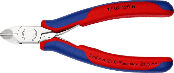 Produktbild Knipex Elektronik-Seitenschneider mit eingesetzter Hartmetallschneide (120 mm)
