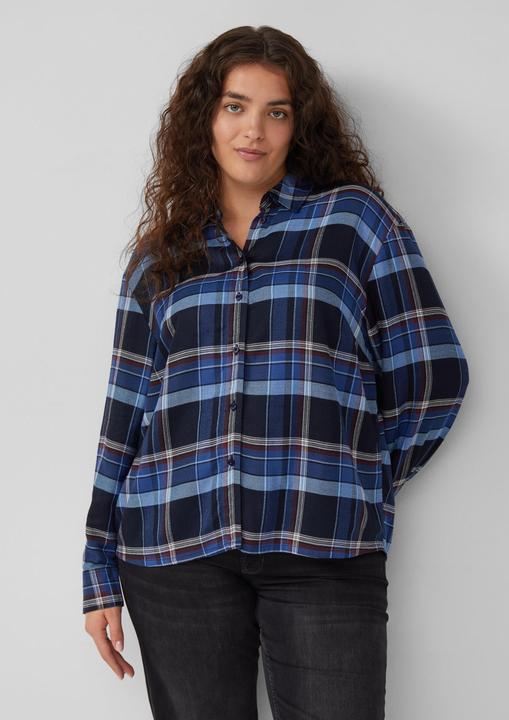 Immagine prodotto s.Oliver Bluse Karierte Hemdbluse mit Raffung am Rücken (48)