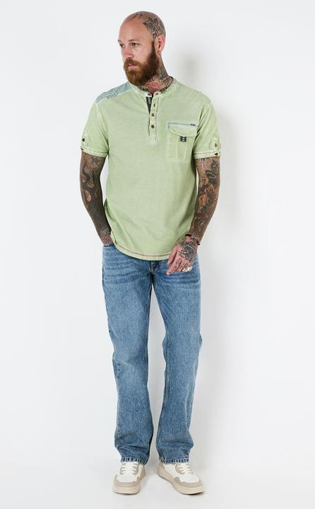 Actual product image Joe Browns Pique Aztec Trim Henley (XL)