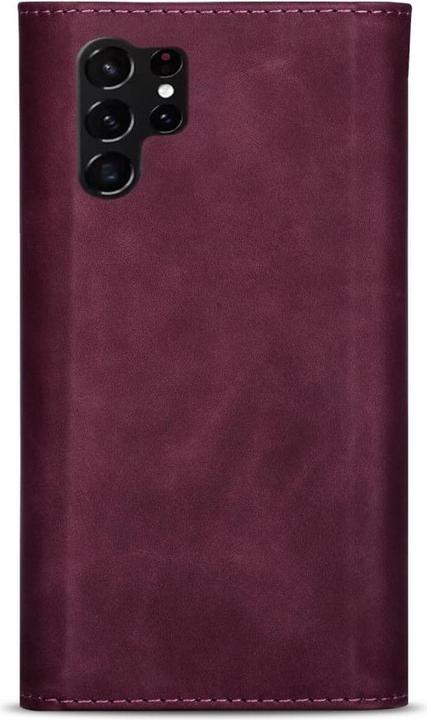 Produktbild Cover-Discount Galaxy S23 Ultra - Brieftaschen Hülle weinrot (Samsung Galaxy S23 Ultra)